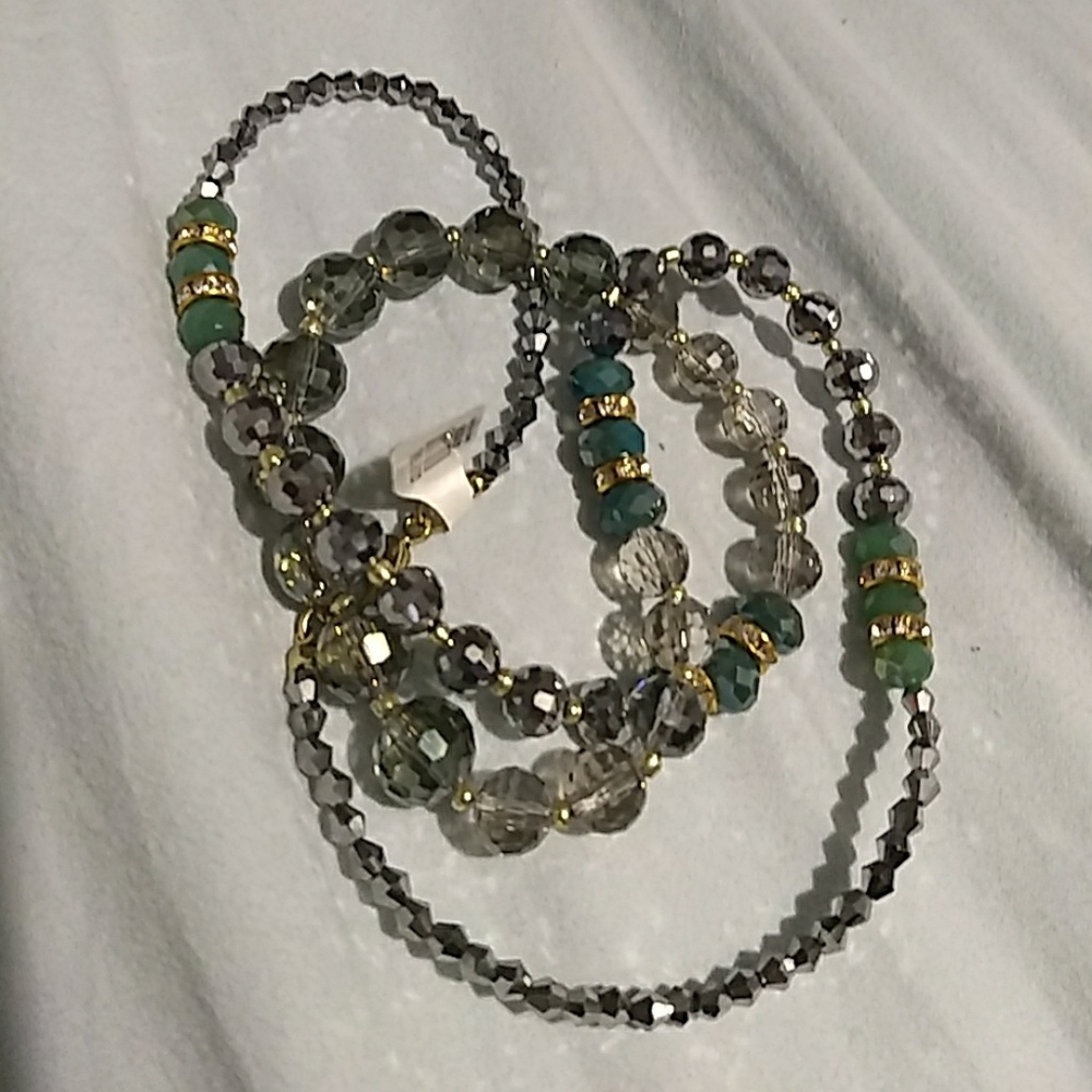Francesca's long beaded necklace